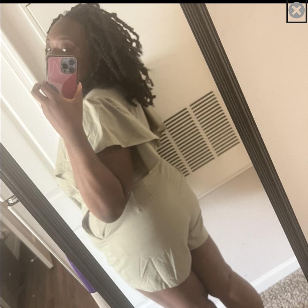 Eloquii Sage Green Romper - Picture 4 of 9